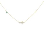 Κολιέ σταυρός-μάτι